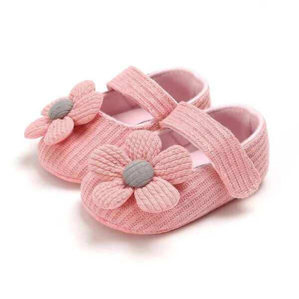 Soft Sole Crib Shoes Flower Cotton Prewalker Shoes GS010