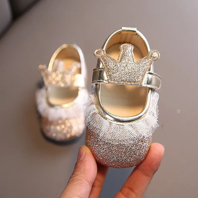 35 Crown Party Soft Shoes GS006 - কিউট ক্রাউন প্রিন্সেস জুতা - Image 1