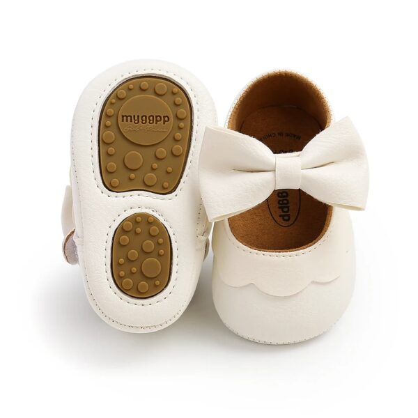 BowKnot Solid Soft Sole Princess Shoes