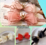 Princess Crown Party Headband with Big Bow - বিগ বো ক্রাউন হেডব্যান্ড - Image 3
