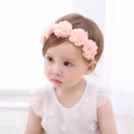 Delicate Chiffon Flower Baby Headband - শিফন ফ্লাওয়ার বেবি ব্যান্ড - Image 12