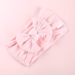 Soft Cable Knit Bow Baby Headband - সফট ক্যাবল নিট বো হেডব্যান্ড - Image 4
