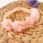 Delicate Chiffon Flower Baby Headband - শিফন ফ্লাওয়ার বেবি ব্যান্ড - Image 11