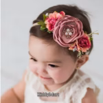 Beautiful Floral Baby Headband - বিউটিফুল ফ্লোরাল হেডব্যান্ড