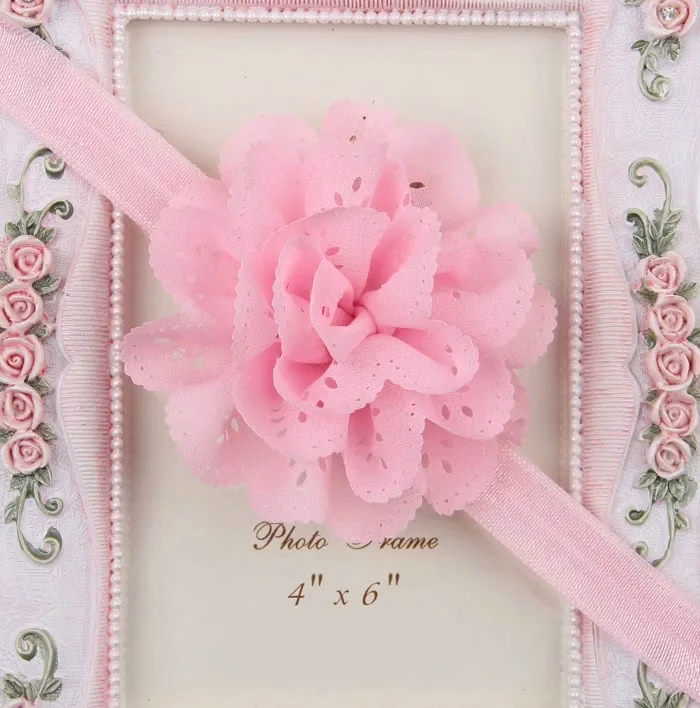 O12 Charming Dalia Flower Baby Headband - ডালিয়া ফ্লাওয়ার ব্যান্ড - Image 8