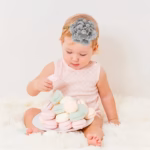 Dalia Stone Big Flower Baby Headband - ডালিয়া স্টোন ফ্লাওয়ার ব্যান্ড - Image 14