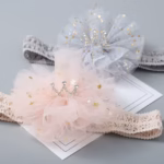 Twinkle Dot Crown Baby Headband - ট্রাঙ্কল ডট ক্রাউন হেডব্যান্ড