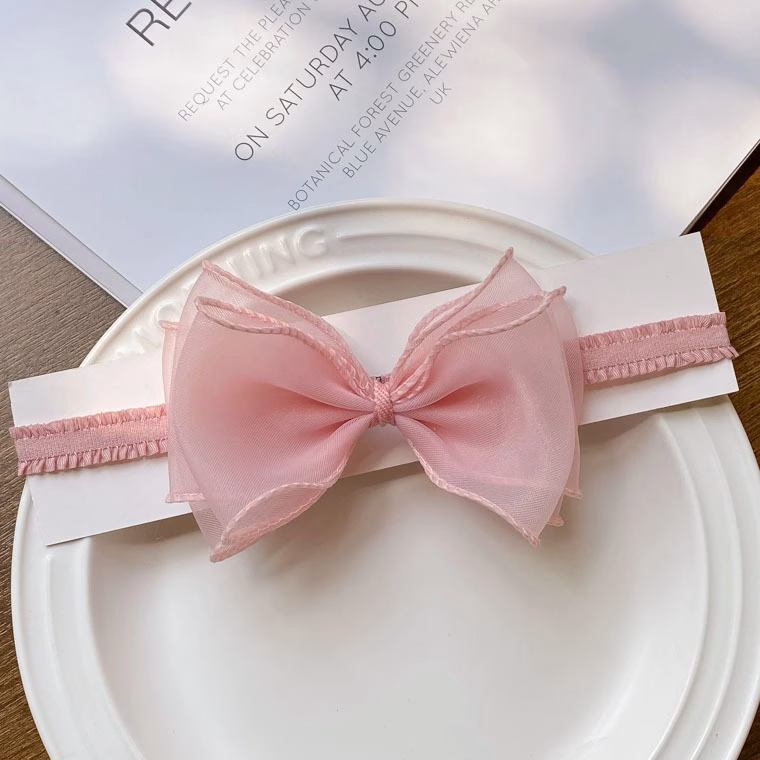 mmexport1745461037473 Organza Stylish Big Bow Baby Headband - অরগাঞ্জা বিগ বো হেডব্যান্ড - Image 6