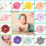 Dalia Stone Big Flower Baby Headband - ডালিয়া স্টোন ফ্লাওয়ার ব্যান্ড