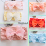 Turban Organza Bow Soft Headband - টার্বান অরগাঞ্জা বো ব্যান্ড - Image 2